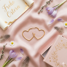 Laden Sie das Bild in den Galerie-Viewer, ALIANA | Minimalistische Herz Hoops in gold