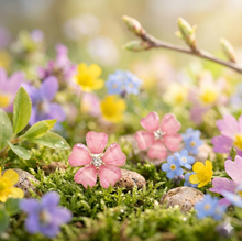 Laden Sie das Bild in den Galerie-Viewer, JENNY | Süße rosa Blumen Rosen Ohrstecker Ohrringe