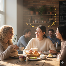 Laden Sie das Bild in den Galerie-Viewer, THEA | Außergewöhnliche braune Holz Ohrringe mit Acryl Harz Halterung geometrisch