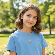 Laden Sie das Bild in den Galerie-Viewer, BUBBLES | Süße goldfarbene Halskette mit Ballon Hund Anhänger