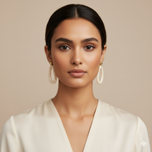 Laden Sie das Bild in den Galerie-Viewer, HAZEL | Schöne Acryl Harz Ohrringe im Retro Look