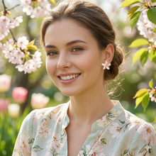 Laden Sie das Bild in den Galerie-Viewer, LILIANA | Süße rosévergoldete Blumen Ohrstecker