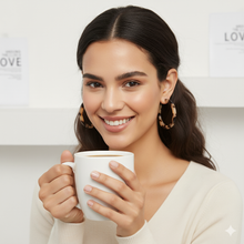 Laden Sie das Bild in den Galerie-Viewer, KENDALL | Coole Acryl Creolen Ohrringe mit beige braunem Leoparden Muster