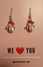 Laden Sie das Bild in den Galerie-Viewer, XMAS silber | Schöne 925 Silber Ohrringe mit süßen Weihnachtsanhängern