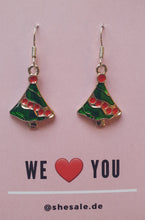 Laden Sie das Bild in den Galerie-Viewer, XMAS silber | Schöne 925 Silber Ohrringe mit süßen Weihnachtsanhängern