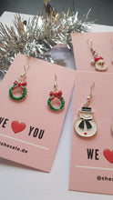 Laden Sie das Bild in den Galerie-Viewer, XMAS silber | Schöne 925 Silber Ohrringe mit süßen Weihnachtsanhängern
