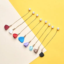 Laden Sie das Bild in den Galerie-Viewer, ROSE | Süße goldfarbene Einfädler Ohrringe mit Blüten und Perlen