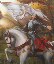 Laden Sie das Bild in den Galerie-Viewer, JEANNE D'ARC | Goldfarbene Ohrringe mit Frauen Gesicht