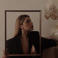 Laden Sie das Bild in den Galerie-Viewer, GIOIA | Elegante Statement Ohrringe mit crémeweißen Perlen