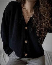 Laden Sie das Bild in den Galerie-Viewer, ESTELLE | Goldfarbene chunky chain Statement Halskette mit großer beiger Perle