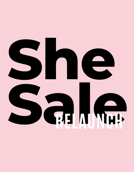 SheSale Shop Relaunch on Shopify!