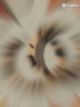 Laden und Abspielen von Videos im Galerie-Viewer, KENDALL | Coole Acryl Creolen Ohrringe mit beige braunem Leoparden Muster
