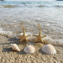 Laden Sie das Bild in den Galerie-Viewer, BEACH BABE | Ohrringe gold Seestern Creole

