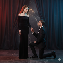 Laden Sie das Bild in den Galerie-Viewer, LUMIÈRE | Lange Party Kristall Ohrringe gold
