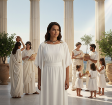 Laden Sie das Bild in den Galerie-Viewer, AQUILA | Süßer schwarzer Choker mit goldenen Perlen und weißem Marmor Anhänger Dreieck

 
