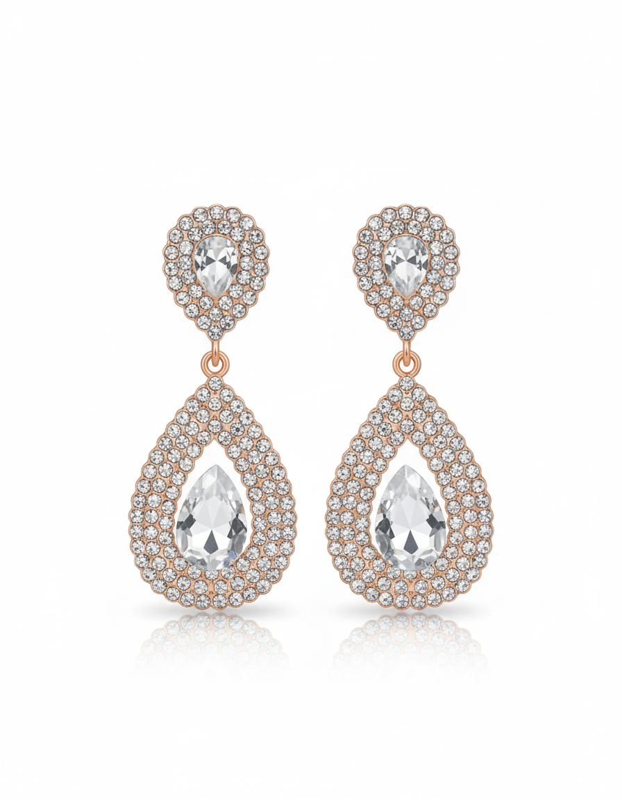 BRINLEY | Atemberaubende Statement Kristall Ohrhänger