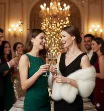 Laden Sie das Bild in den Galerie-Viewer, CHARLIZE | Elegantes silberfarbenes Schmuck Set mit Strass Collier und Kristall Ohrringen
