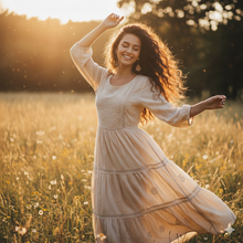 Laden Sie das Bild in den Galerie-Viewer, BERNADETTE | Ohrringe Ohrhänger aus geschnitztem hellen Holz Mandala Muster
