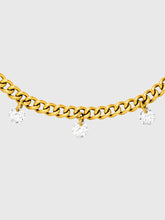 Laden Sie das Bild in den Galerie-Viewer, ICRUSH | FANCY SPARKLE Collier Halskette vergoldet mit süßen Kristallen
