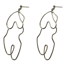Laden Sie das Bild in den Galerie-Viewer, RUBENS | Kunstvolle Frauen Figur Ohrringe in silber

