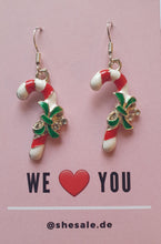 Laden Sie das Bild in den Galerie-Viewer, XMAS silber | Schöne 925 Silber Ohrringe mit süßen Weihnachtsanhängern
