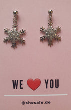 Laden Sie das Bild in den Galerie-Viewer, XMAS silber | Schöne 925 Silber Ohrringe mit süßen Weihnachtsanhängern
