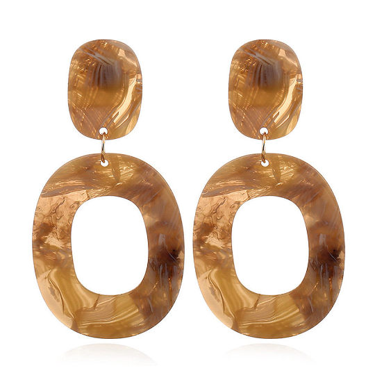 MELISSA | Coole 80s Boho Ohrringe in braun