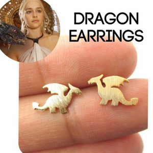 DAENERYS | Süße silberne Ohrstecker im GOT Drachen Design