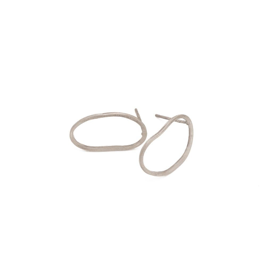 SERGIO ENGEL | PURA Ohrringe 80 Ohrhänger 925 Silber rhodiniert matt