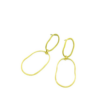 Laden Sie das Bild in den Galerie-Viewer, SERGIO ENGEL | PURA Ohrringe 81 Ohrhänger 925 Silber vergoldet matt
