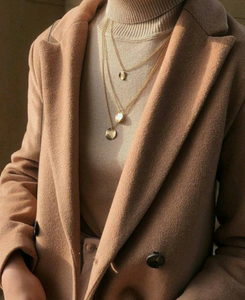 BELIZA | Süße goldene Multilayer Boho Halskette mit Coins
