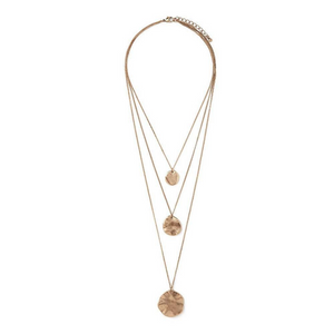 BELIZA | Süße goldene Multilayer Boho Halskette mit Coins
