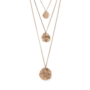 BELIZA | Süße goldene Multilayer Boho Halskette mit Coins