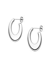 Laden Sie das Bild in den Galerie-Viewer, ICRUSH | EFFORTLESS ELLIPSE Hänger Ohrringe oval silber
