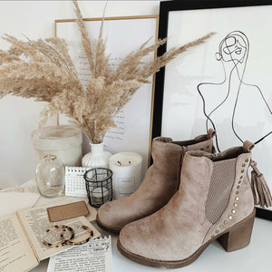KENDALL | Coole Acryl Creolen Ohrringe mit beige braunem Leoparden Muster