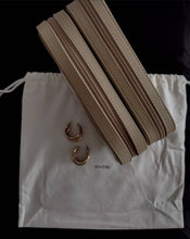 Load image into Gallery viewer, AUBREE | Goldfarbene 80er Retro Ohrringe 3er Hoop Creolen
