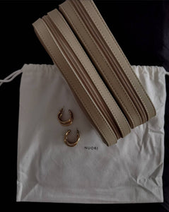 AUBREE | Goldfarbene 80er Retro Ohrringe 3er Hoop Creolen