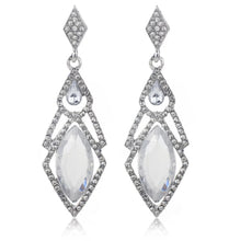 Load image into Gallery viewer, CIARA | Silberne Statement Ohrringe mit Kristallen
